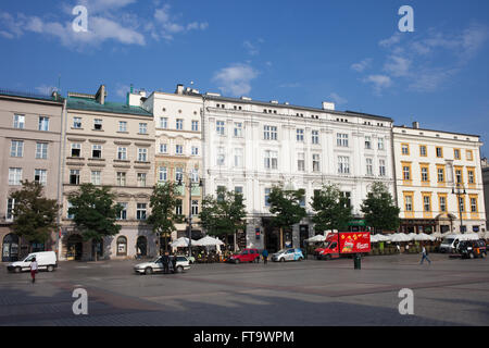 Historische Liegenschaft beherbergt, Wohnhäuser in der Altstadt von Krakau (Krakau), Polen Stockfoto
