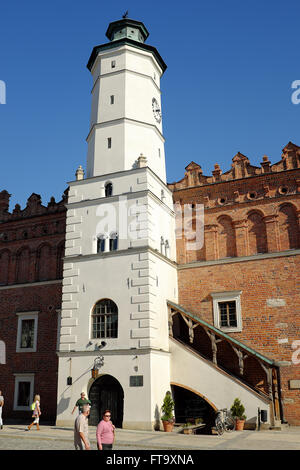 Sandomierz, Altstädter Ring mit der zentralen Markthalle, Woiwodschaft Podkarpackie, Polen Stockfoto