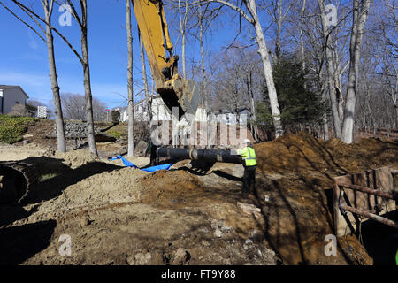 Baustelle Storrs Connecticut Stockfoto