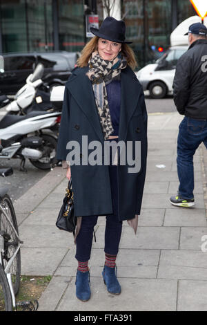 Rachael Stirling ankommen in den Studios von Radio 2 Featuring: Rachael Stirling wo: London, Vereinigtes Königreich bei: 25. Februar 2016 Stockfoto