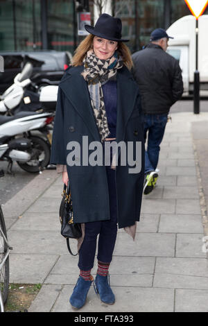 Rachael Stirling ankommen in den Studios von Radio 2 Featuring: Rachael Stirling wo: London, Vereinigtes Königreich bei: 25. Februar 2016 Stockfoto