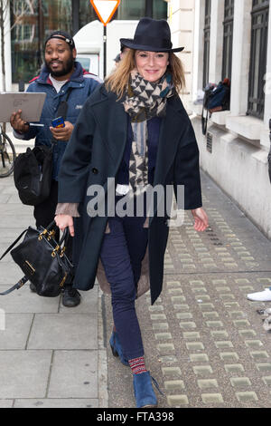 Rachael Stirling ankommen in den Studios von Radio 2 Featuring: Rachael Stirling wo: London, Vereinigtes Königreich bei: 25. Februar 2016 Stockfoto