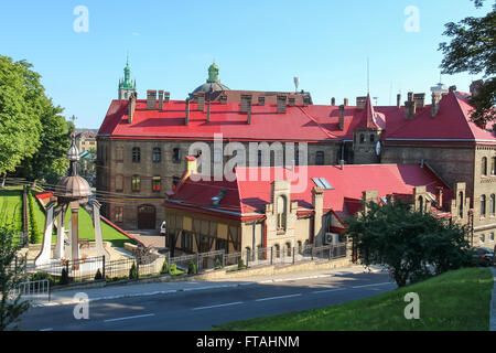 Alte Stadt von Lviv, Ukraine. Main-Abteilung Ministerium für Notfälle Stockfoto