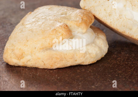 Quark Kuchen, in der Nähe erschossen, lokalen Fokus Stockfoto
