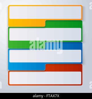 Bunte Web-Aufkleber, Tags und Etiketten Stock Vektor