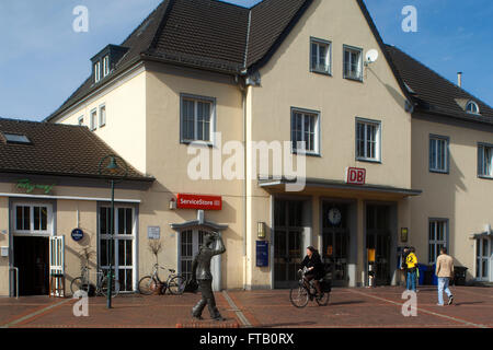 BRD, Nordrhein-Westfalen, Rhein-Kreis Neuss, Grevenbroich, Bahnhof Stockfoto