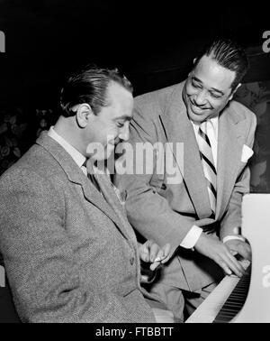 Django Reinhardt und Duke Ellington. c. 1946. Stockfoto