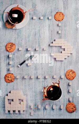 8 bit teatime Serie - Pac-Man 2 0 Stockfoto