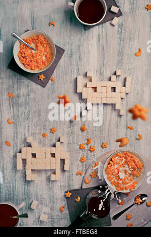 8-Bit Teatime Serie – Space Invaders 2 0 Stockfoto