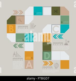 farbenfrohes Brettspiel oder Workflow-Infografik-Element design Stock Vektor
