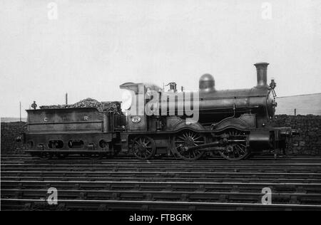 Caledonian Railway 670 Klasse 0-4-2 Dampf Lok No.278 in Caledonian Pkw Lackierung Stockfoto