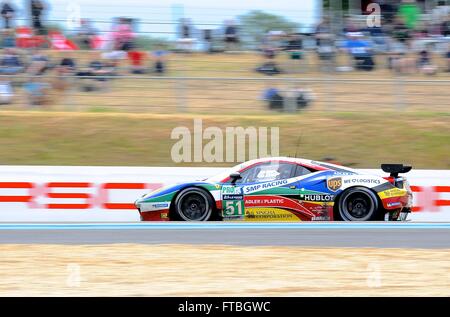 Fisichella/Bruni/Vilander ist Ferrari 458 in Le Mans 24 Stunden, 2015 Stockfoto