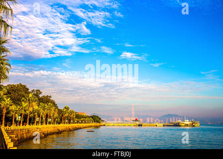 Gulangyu Insel Küste Landschaft Stockfoto