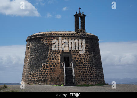 Spanien, Kanarische Inseln, Lanzarote, Playa Blanca, Castillo del Aguila Stockfoto