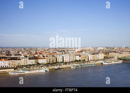 Stadt Budapest Stadtbild und Donau in Ungarn Stockfoto