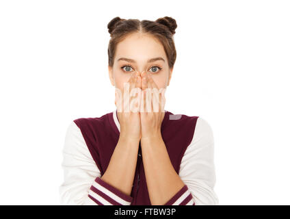 Teenager-Mädchen Angst Stockfoto