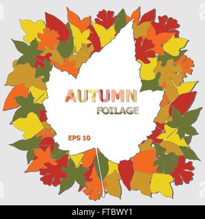 Herbstblatt Hintergrund Stock Vektor
