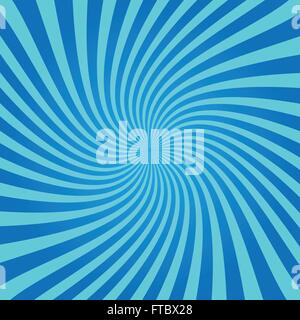 Blaues Sunburst Wirbel Hintergrund Stock Vektor