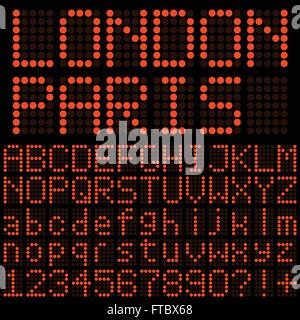 Bunte LED set Abbildung Stock Vektor