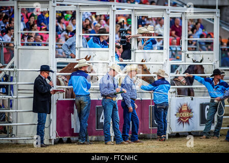 Sydney, Australien. 27. März 2016. Gesamtansicht des Rodeo Stände vor dem Start der Sydney Royal Rodeo Serie, Zustand von Ursprung Runde 3 an die 2016 Sydney Royal Easter Show. Bildnachweis: Hugh Peterswald/Pacific Press/Alamy Live-Nachrichten Stockfoto