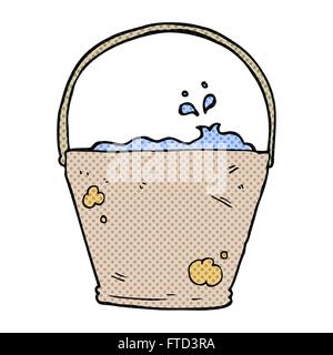 Freihändig gezeichnete Cartoon-Eimer Stock Vektor