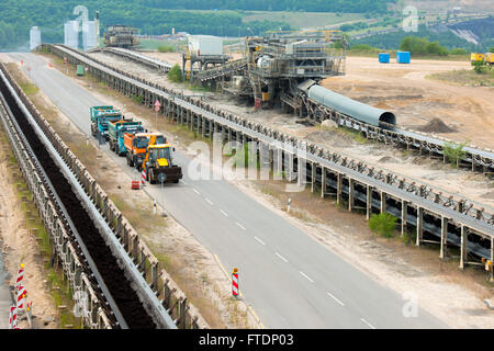 BRD, Deutschland, NRW, Rhein-Kreis Neuss Braunkohletagebau Garzweiler, Gelände des Tagebau Stockfoto