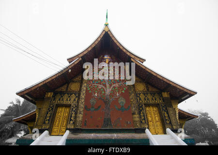 Wat Xieng Thong Tempel in Luang Pra bang, Laos Stockfoto