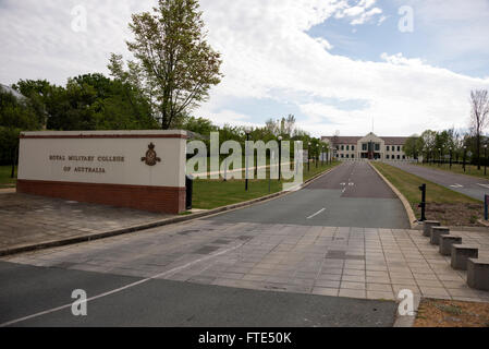 Das Royal Military College in Duntroon ist die Ausbildungseinrichtung der australischen Armee in Canberra, Australien. Stockfoto