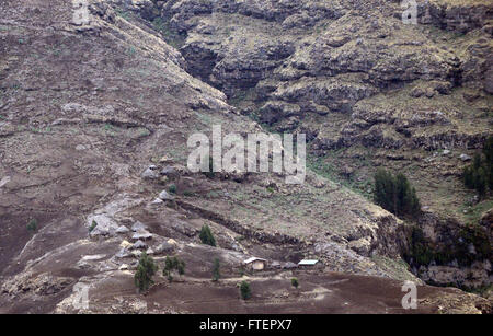 Dramatische Landschaften - Nationalpark Simien, Äthiopien. Stockfoto