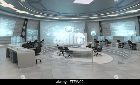 Futuristische Innenansicht Stockfoto