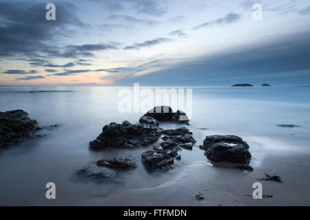 East Lothian, Schottland. 28. März 2016. UK-Wetter: Bass Rock in der Nähe von North Berwick, East Lothian, Schottland, März 2016. Bildnachweis: John Potter/Alamy Live-Nachrichten Stockfoto