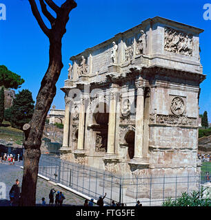 Italien, Latium, Rom, Arco Di Constantino, Bogen von Constantine Stockfoto