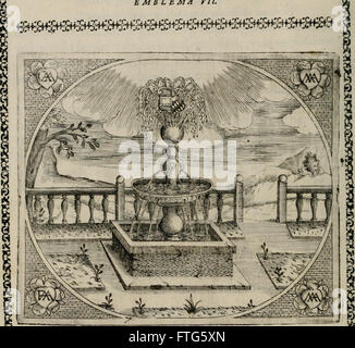 Dieses lateinische Werk würdigt die Tugenden und Heldentaten der Herzogin Maria von Österreich, der Pfalz und ihres verstorbenen Ehemannes Karl und erzählt von ihren edlen Handlungen und Vermächtnissen in der Geschichte des europäischen Königshauses. Stockfoto