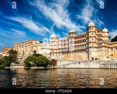 Stadtschloss, Udaipus, Rajasthan Stockfoto