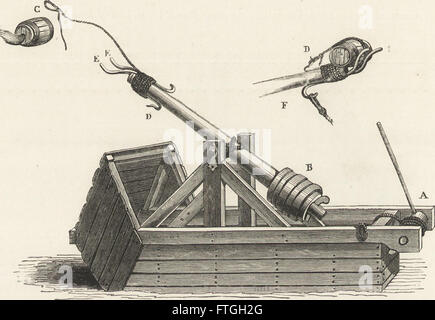 Diese Arbeit aus dem Jahr 1870 untersucht die ineinander verflochtenen Rollen des militärischen und religiösen Lebens im Mittelalter und in der Renaissance und untersucht deren Einfluss auf gesellschaftliche Strukturen, Kriegsführung und religiöse Praktiken in diesen entscheidenden Zeiträumen der europäischen Geschichte. Stockfoto