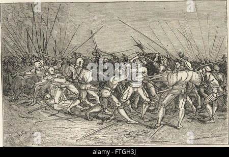 Diese Arbeit aus dem Jahr 1870 untersucht das militärische und religiöse Leben im Mittelalter und in der Renaissance und untersucht die Verflechtung von religiöser Hingabe und Militärdienst in diesen transformativen Epochen der europäischen Geschichte. Stockfoto