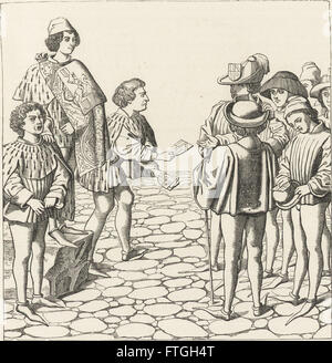 Diese Arbeit von 1870 untersucht das ineinander verflochtene militärische und religiöse Leben im Mittelalter und der Renaissance und beschreibt gesellschaftliche Rollen, Institutionen und historische Zusammenhänge. Stockfoto