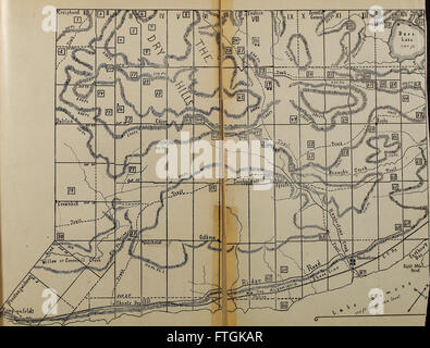 Noten von Seiten des Huron Dörfer in der Gemeinde von Tiny, Simcoe County und angrenzenden Bauteilen. Im Hinblick auf die Identifizierung dieser Dörfer besucht und beschrieben von Champlain vorbereitet und die Stockfoto