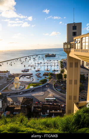 Elevador Lacerda, historischen Art-Deco-Aufzug, Salvador, Bahia, Brasilien Stockfoto