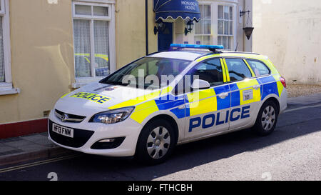 Vauxhall Astra Antwort der Dorset Polizei Fahrzeug Stockfoto