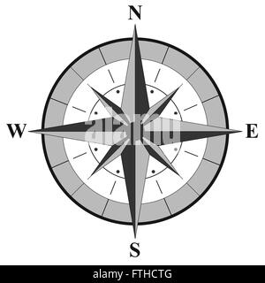 Nautischer Kompass Illustration Stock Vektor