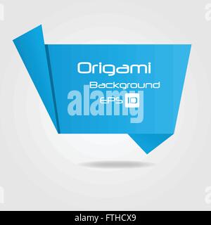 Origami-Zeichen-Illustration Stock Vektor