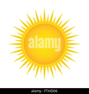 Sonne-Vektor-Illustration isoliert Stock Vektor
