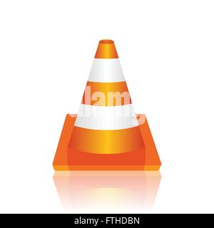 Verkehr-Kegel-Vektor-illustration Stock Vektor