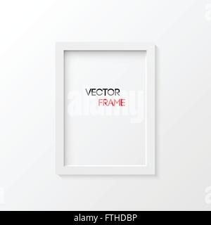 Weißer Rahmen-Vektor-Illustration isoliert Stock Vektor
