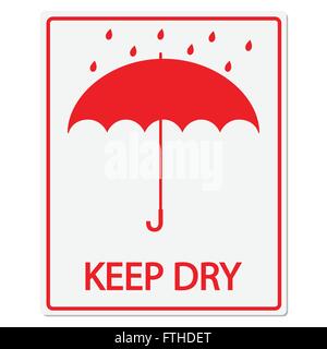 Halten Sie trocken Vector Zeichen Stock Vektor