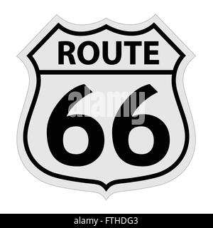 Route 66 Schild-Vektor-illustration Stock Vektor