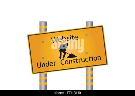 Unter Konstruktion Illustration Stock Vektor