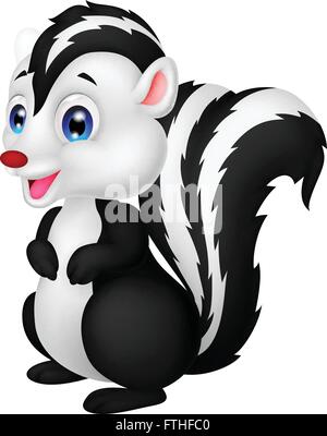 Cute skunk Cartoon Stock Vektor