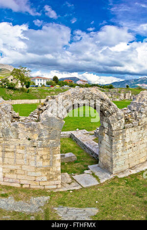 Solin alten römischen Amphitheater Ruinen, Dalmatien, Kroatien Stockfoto